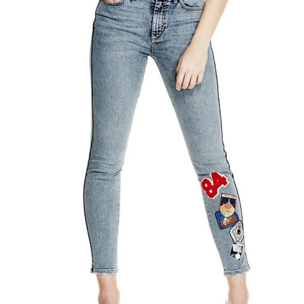 *HOST PICK* GUESS Patched Acid Wash Skinny Jeans - Picture 2 of 4